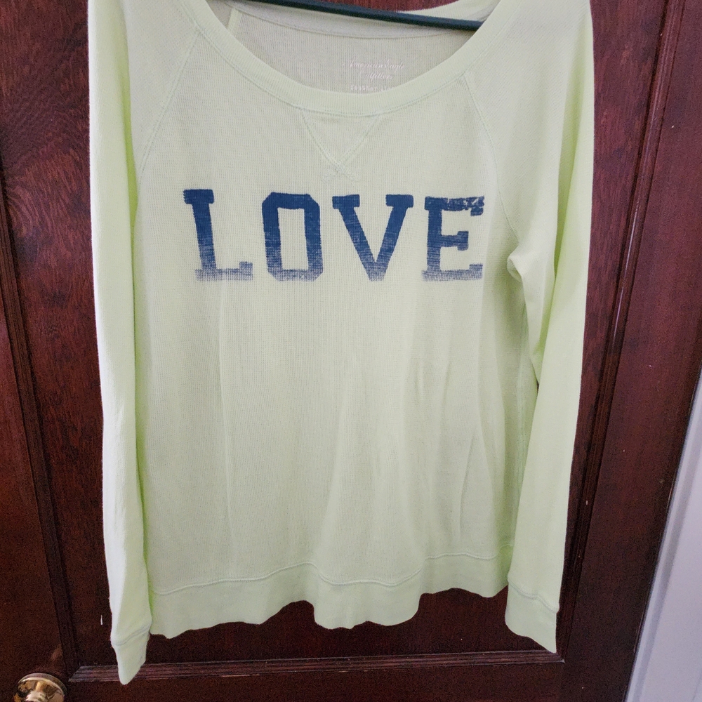 American Eagle Outfitters Light Green Sweater